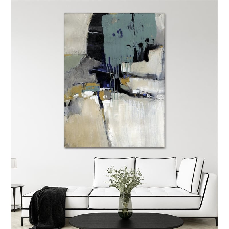 Giant Art 72x54 Fluidity I Fine Art Giant Canvas Print in Multi-Color