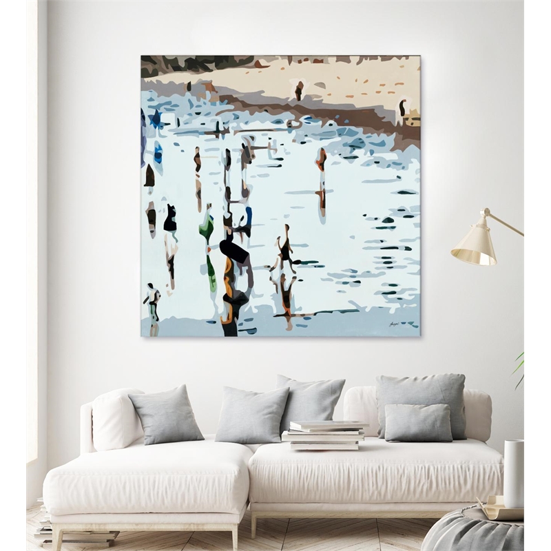 Giant Art 72x72 Self Reflection Fine Art Giant Canvas Print in Multi-Color