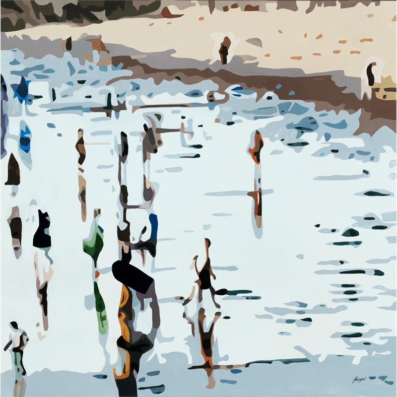 Giant Art 72x72 Self Reflection Fine Art Giant Canvas Print in Multi-Color