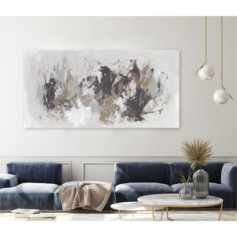 Giant Art 72x36 Kinetic Simile III Fine Art Giant Canvas Print in Multi-Color