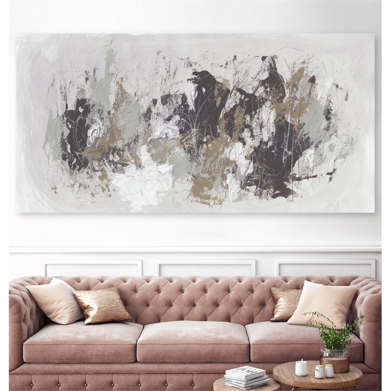 Giant Art 72x36 Kinetic Simile III Fine Art Giant Canvas Print in Multi-Color