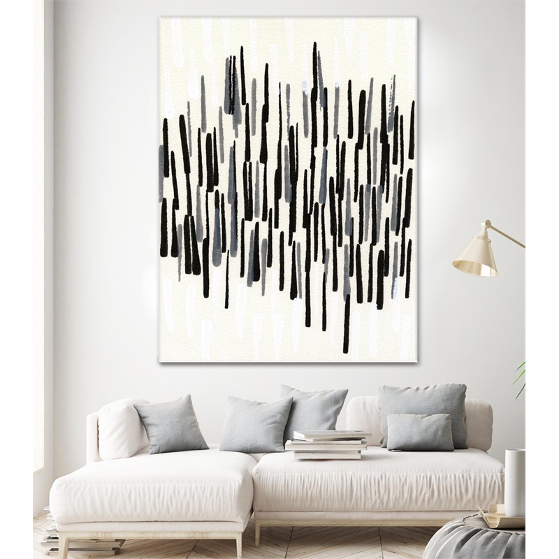 Giant Art 72x54 Tonal II Fine Art Giant Canvas Print in White