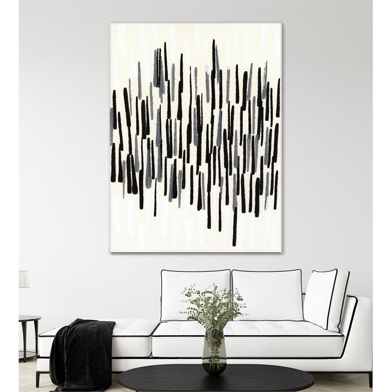 Giant Art 72x54 Tonal II Fine Art Giant Canvas Print in White