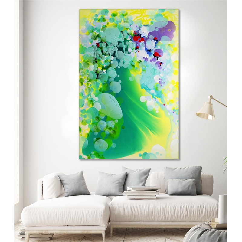 Giant Art 72x48 Towards the weekend Fine Art Giant Canvas Print in Yellow