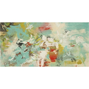 Giant Art 72x36 Dream Dream III Fine Art Giant Canvas Print in Green