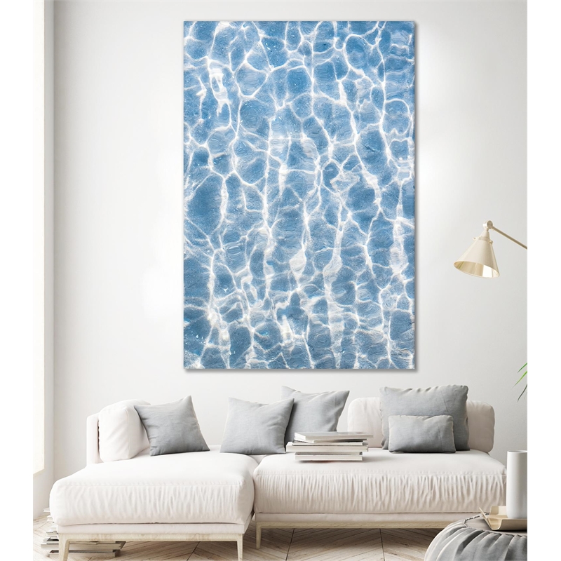 Giant Art 72x48 Ripples Fine Art Giant Canvas Print in Multi-Color
