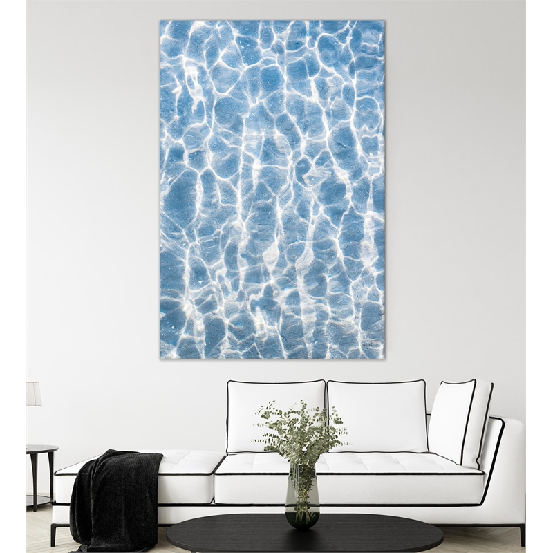 Giant Art 72x48 Ripples Fine Art Giant Canvas Print in Multi-Color