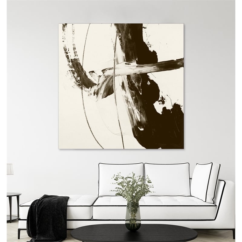 Giant Art 72x72 Sepia H Fine Art Giant Canvas Print in Multi-Color