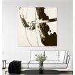 Giant Art 72x72 Sepia H Fine Art Giant Canvas Print in Multi-Color