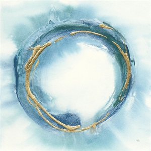 Giant Art 54x54 Buddha Enso Fine Art Giant Canvas Print in Multi-Color