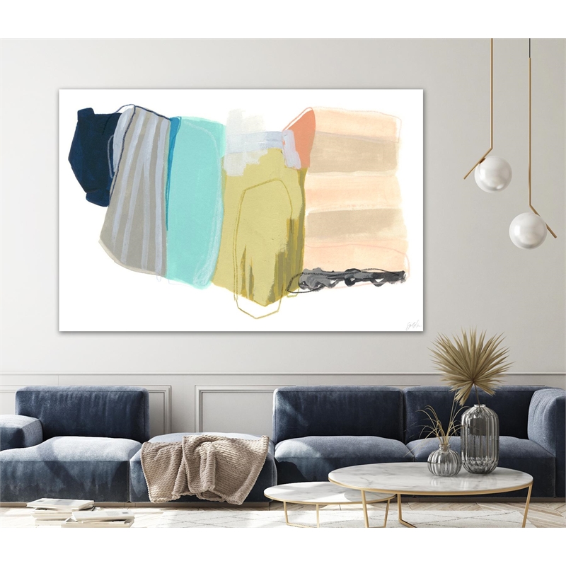 Giant Art 72x48 Accordion Fold II Fine Art Giant Canvas Print in Multi-Color