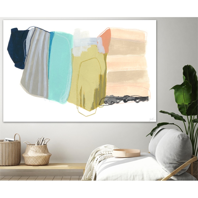 Giant Art 72x48 Accordion Fold II Fine Art Giant Canvas Print in Multi-Color