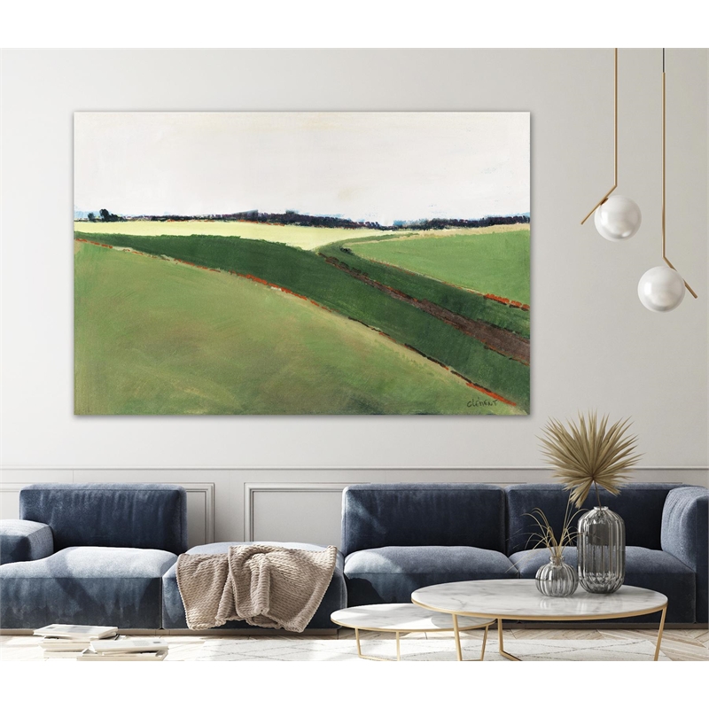 Giant Art 84x54 Landscape 388 Fine Art Giant Canvas Print in Yellow