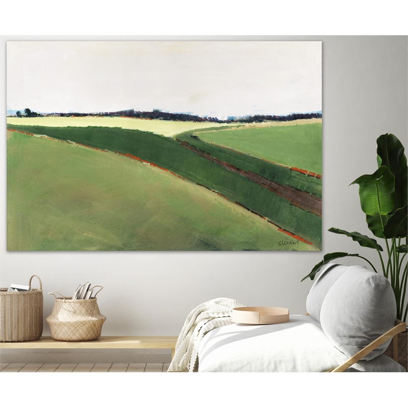 Giant Art 84x54 Landscape 388 Fine Art Giant Canvas Print in Yellow