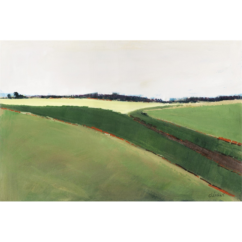 Giant Art 84x54 Landscape 388 Fine Art Giant Canvas Print in Yellow