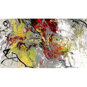 Giant Art 84x48 Peace on Earth Fine Art Giant Canvas Print in Yellow