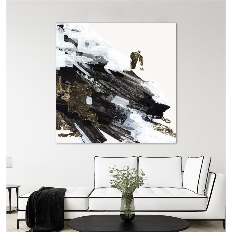 Giant Art 84x84 Motion Waves Fine Art Giant Canvas Print in Multi-Color
