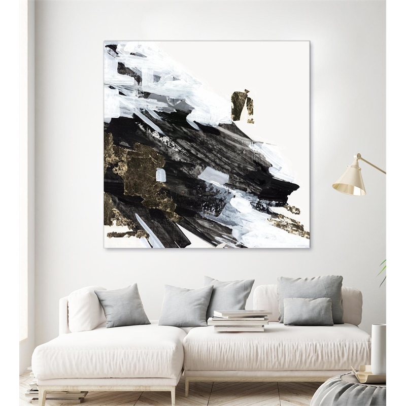 Giant Art 72x72 Motion Waves Fine Art Giant Canvas Print in Multi-Color