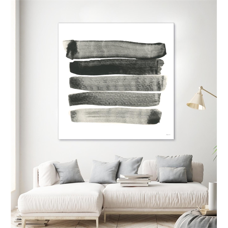 Giant Art 54x54 Abstract Line No. 67 Fine Art Giant Canvas Print in Multi-Color