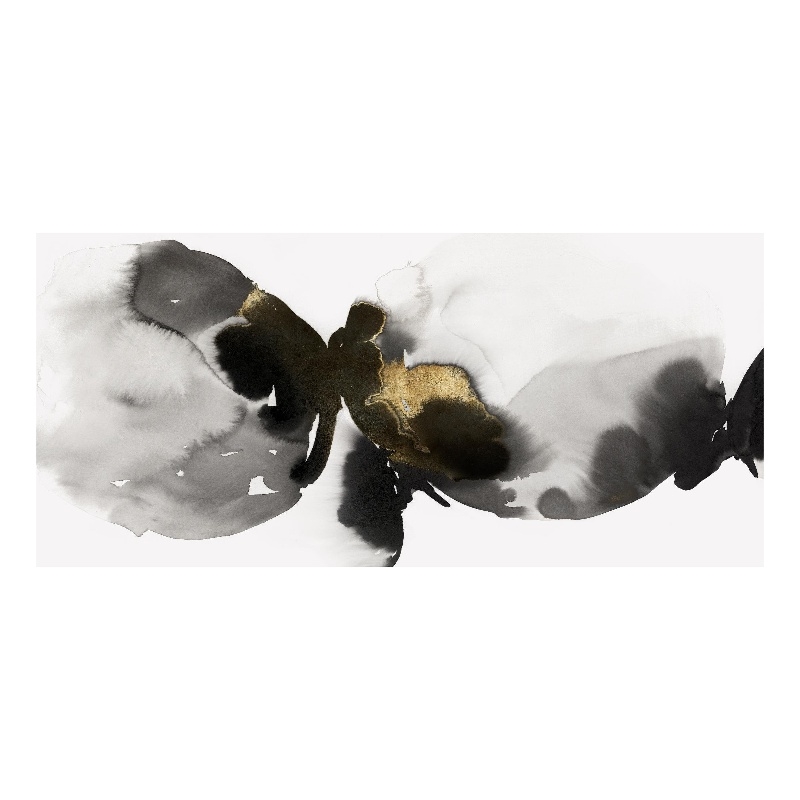 Giant Art 72x36 Flowing Rythm II Fine Art Giant Canvas Print in White