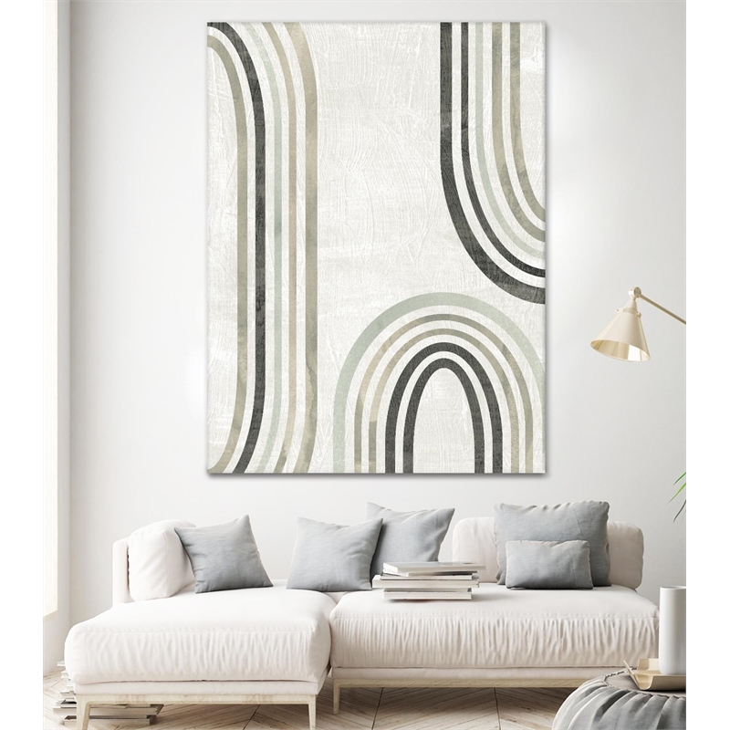 Giant Art 72x54 Modern Arc in Color I Fine Art Giant Canvas Print in Multi-Color