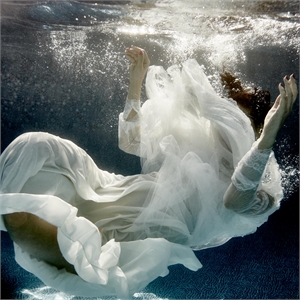 Giant Art 54x54 Float 3 Fine Art Giant Canvas Print in White