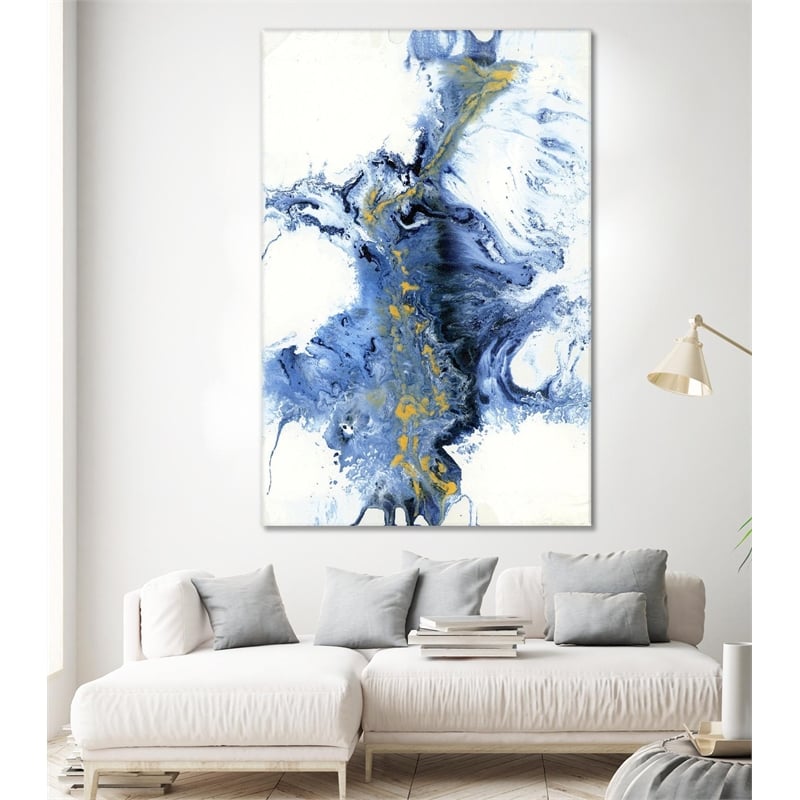 Giant Art 84x54 UNTITLEDIV Fine Art Giant Canvas Print in White