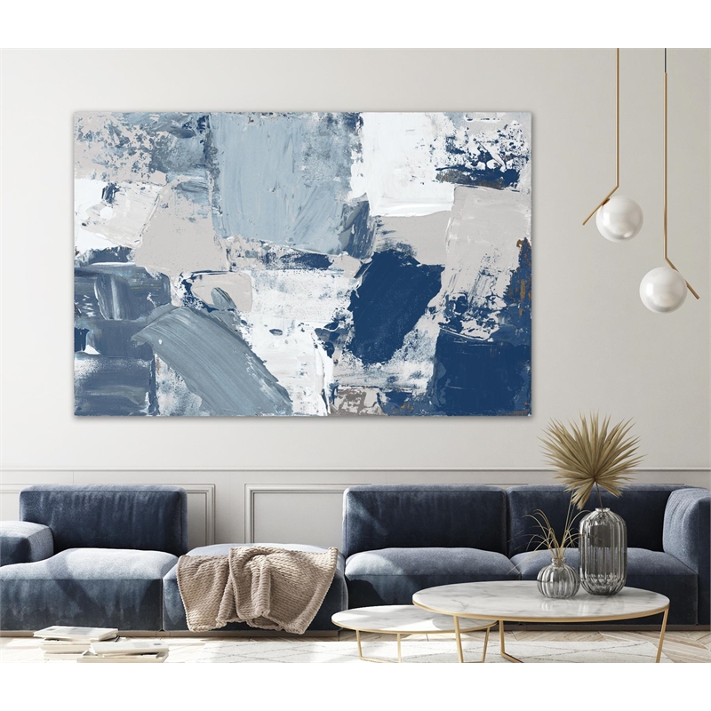 Giant Art 84x54 Blue Combo Fine Art Giant Canvas Print in Multi-Color