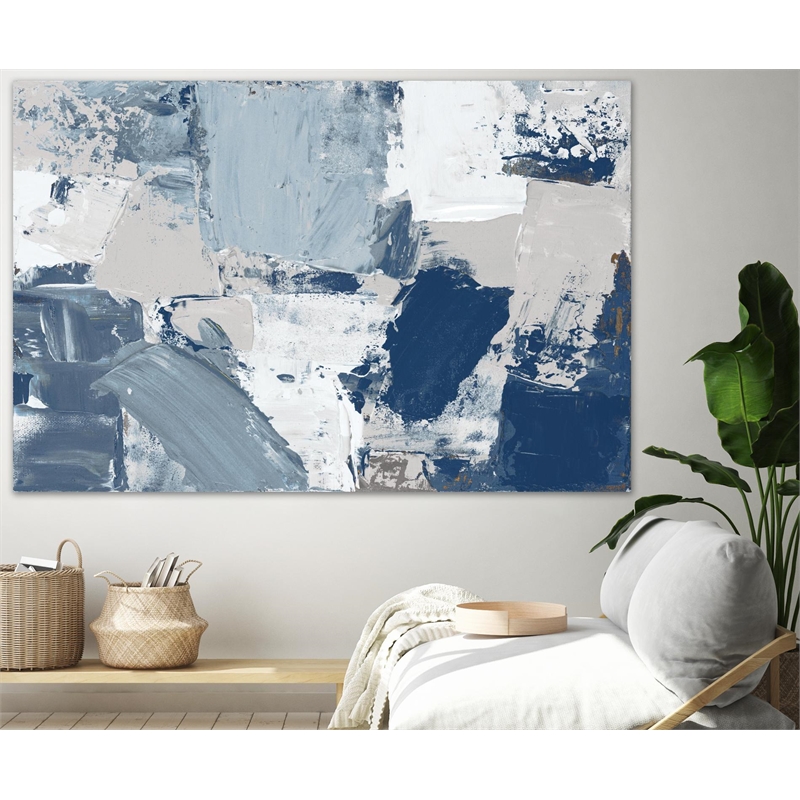 Giant Art 84x54 Blue Combo Fine Art Giant Canvas Print in Multi-Color