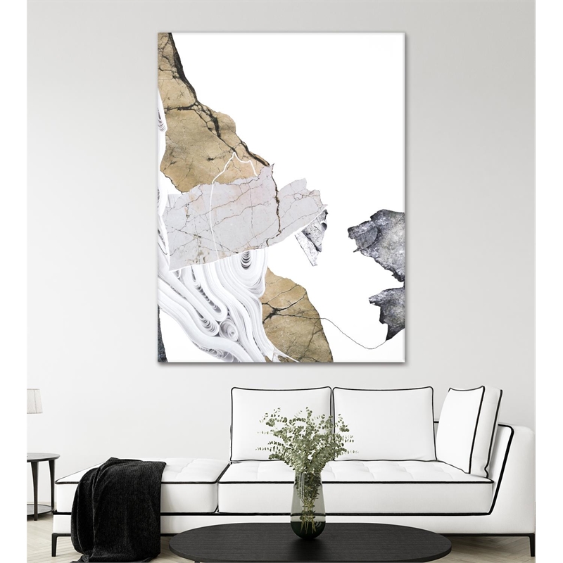 Giant Art 72x54 Paper Look 2 Fine Art Giant Canvas Print in Multi-Color