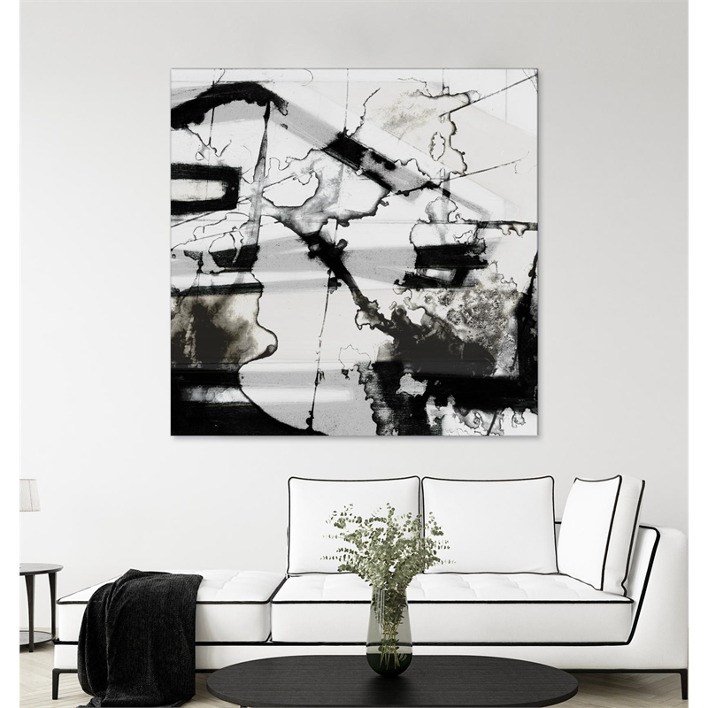 Giant Art 72x72 In Motion III Fine Art Giant Canvas Print in White