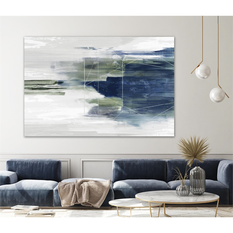 Giant Art 72x48 Fading Forms Fine Art Giant Canvas Print in Multi-Color