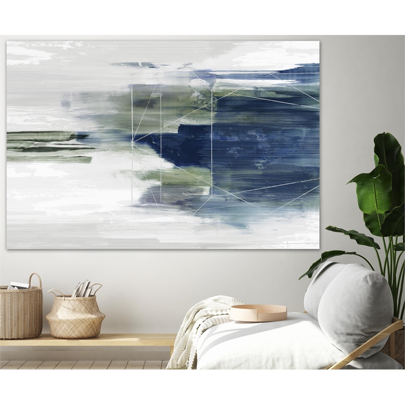 Giant Art 72x48 Fading Forms Fine Art Giant Canvas Print in Multi-Color