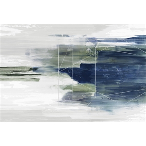 Giant Art 72x48 Fading Forms Fine Art Giant Canvas Print in Multi-Color