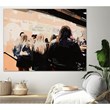 Giant Art 72x54 Late Night Queue Fine Art Giant Canvas Print in Multi-Color