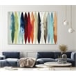 Giant Art 84x54 Even Flow Fine Art Giant Canvas Print in Red