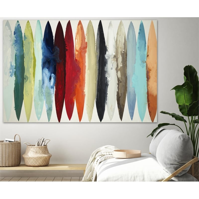 Giant Art 84x54 Even Flow Fine Art Giant Canvas Print in Red