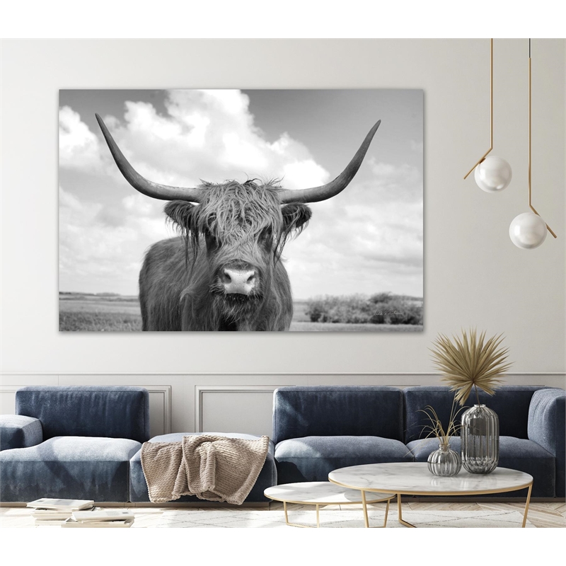 Giant Art 84x54 On the Ranch IV BW Fine Art Giant Canvas Print in Multi-Color