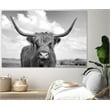 Giant Art 72x48 On the Ranch IV BW Fine Art Giant Canvas Print in Multi-Color