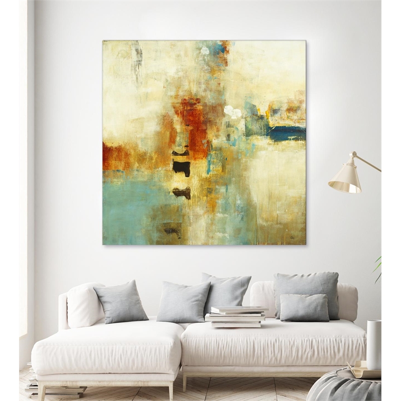 Giant Art 84x84 Casual Fling Fine Art Giant Canvas Print in Orange