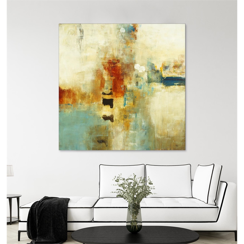 Giant Art 84x84 Casual Fling Fine Art Giant Canvas Print in Orange