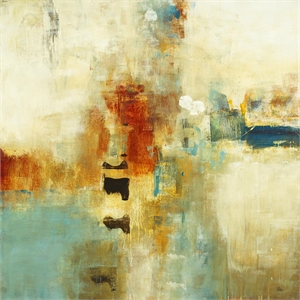 Giant Art 72x72 Casual Fling Fine Art Giant Canvas Print in Orange