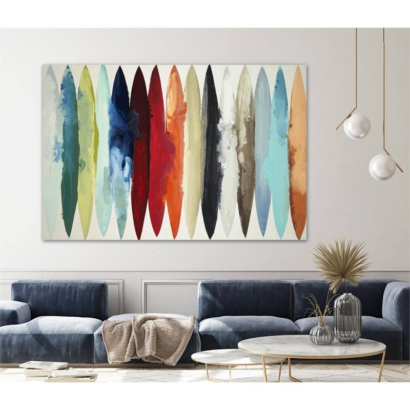 Giant Art 72x48 Even Flow Fine Art Giant Canvas Print in Red