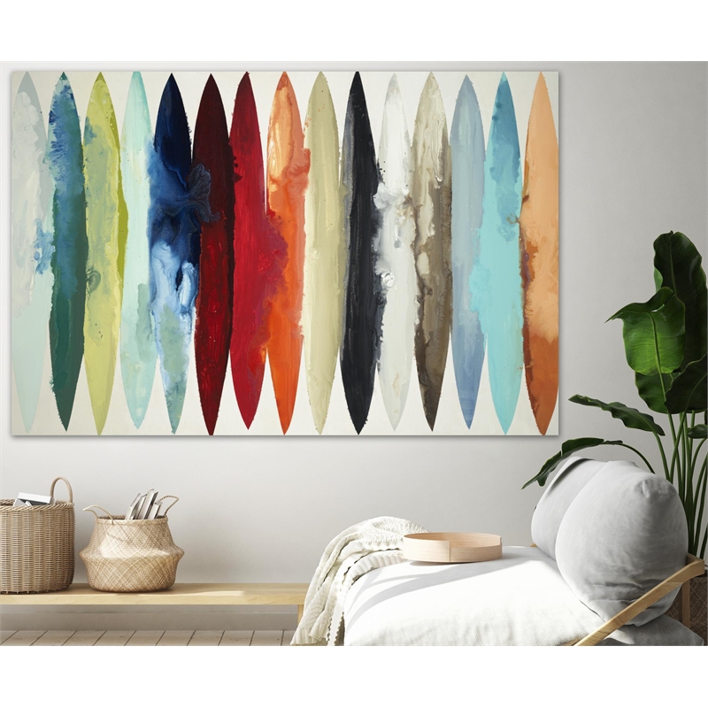 Giant Art 72x48 Even Flow Fine Art Giant Canvas Print in Red