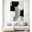 Giant Art 84x54 Jet Black II Fine Art Giant Canvas Print in Multi-Color