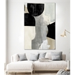 Giant Art 72x48 Jet Black II Fine Art Giant Canvas Print in Multi-Color