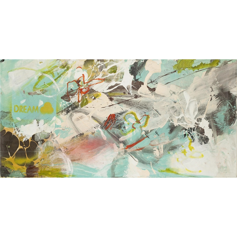 Giant Art 72x36 Dream Dream II Fine Art Giant Canvas Print in Pink