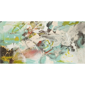 Giant Art 72x36 Dream Dream II Fine Art Giant Canvas Print in Pink
