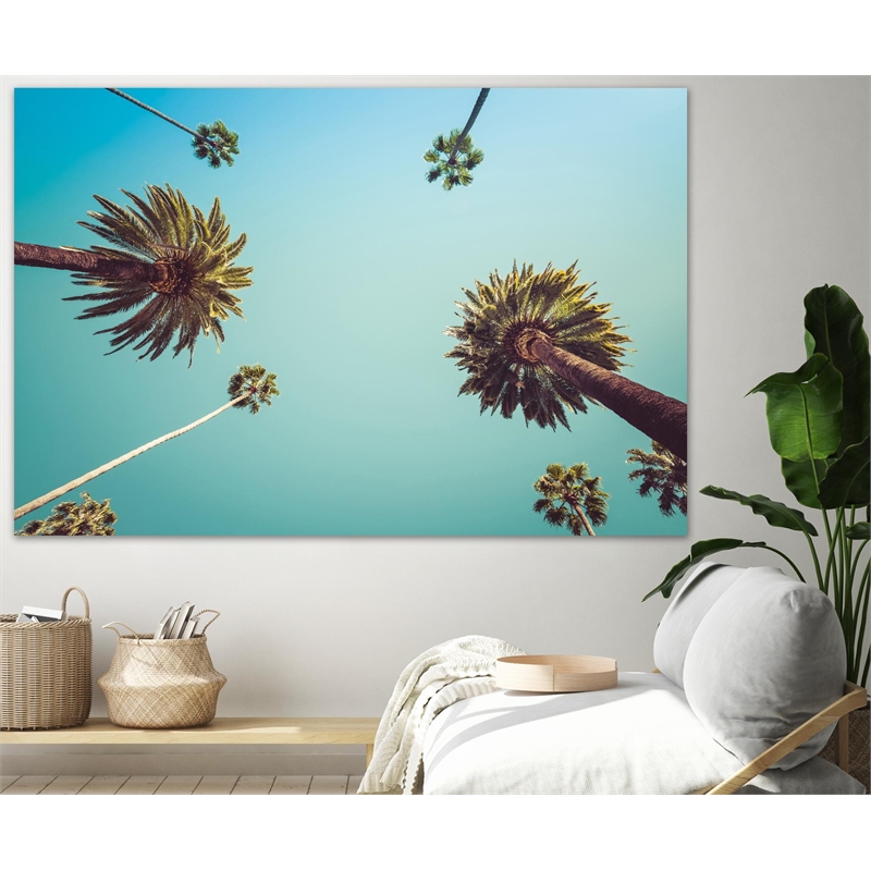 Giant Art 72x48 Palms Fine Art Giant Canvas Print in Multi-Color