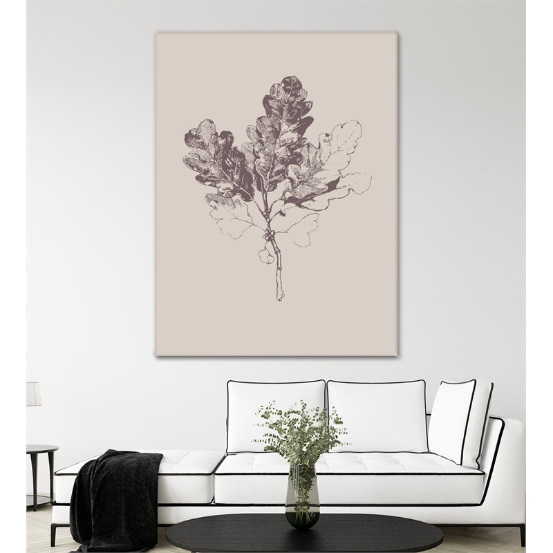Giant Art 72x54 Botanica 3 Fine Art Giant Canvas Print in Pink